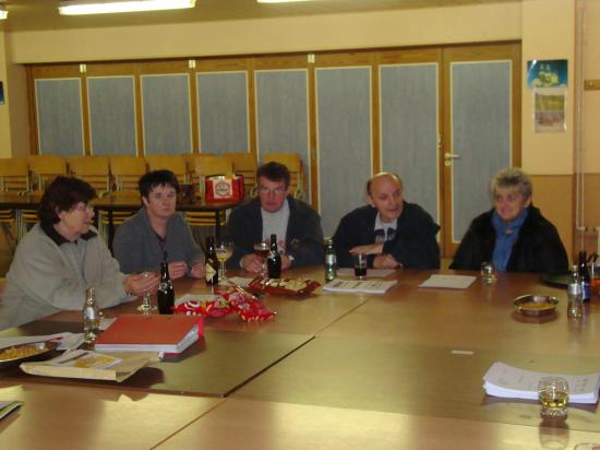 Réunion préparatoire à l'organisation du diner Choucroute